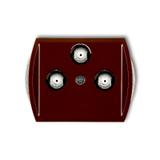 TREND Mechanizm gniazda multimedialnego 3F DATA (Vectra) brązowy