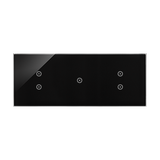 Simon 54 Touch Panel dotykowy S54 Touch 3 moduły 2 pola dotykowe pionowe +1 pole dotykowe + 2 pola dotykowe pionowe zastygła lawa DSTR3313/73 KONTAKT