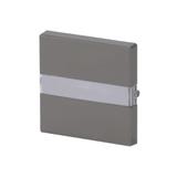 PURE Klawisz z polem opisowym Z pryzmatem do równomiernego podświetlenia opisu stal szlachetna