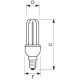 GENIE 8W WW E14 220-240V 1PF/6 Świetlówka