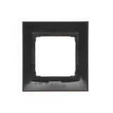 Simon 54 Premium Ramka 1-krotna PREMIUM IP20 / IP44 czarny DR1/49 KONTAKT