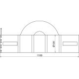 Torba z płótna żaglowego 1100x150 mm