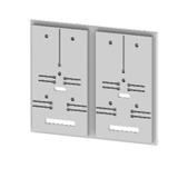 Płyta z 2 deskami licznikowymi do panelu o szerokości 2 (500) (1kpl.) DL-S3F 2-2.5 001342751 ETI