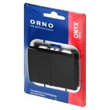 Łącznik podtynkowy świecznikowy Onyx, 10A, 250V, WP-2O, czarny OR-OE-7501/B ORNO
