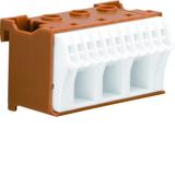 QuickConnect Blok samozacisków fazowy brązowy 3x16 +11x4mm2 szer. 60mm KN14P HAGER