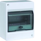 IC2 Rozdzielnica 1x6 natynkowa IP40 drzwi transparentne VD106TP HAGER