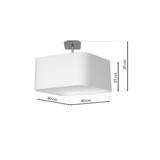 Milagro lampa wisząca Napoli E27 biały/chrom ML6361