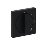 FUTURE Pokrywa z pokrętłem i nadrukiem czarny matowy