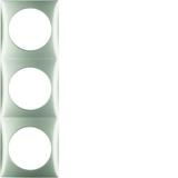 Integro Flow Ramka 3-krotna, stal szl, lak 918192524 HAGER