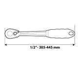 Grzechotka teleskopowa 1/2", 305-445 mm