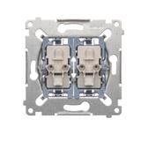 Simon 54 Łącznik schodowy i przycisk zwierny (mechanizm) 10A 250V szybkozłączka SW6P1M KONTAKT