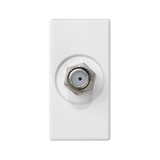 Simon Connect Płytka K45/2 gn. SAT (F) żeńskie 225x45mm + wkład czysta biel K102C/9 KONTAKT