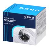 Gniazdo meblowe O6cm wpuszczane w blat z pokrywką, ładowarką USB i przewodem 1,9m, 1x2P+Z (French), OR-GM-9040/G ORNO