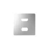 Simon 82 Pokrywa do gniazda USB+HDMI aluminium 8201095-093 KONTAKT