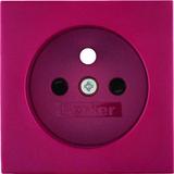 BERKER B.3/B.7 Płytka czołowa z przysłonami styków do gniazda z uziemieniem czerwony 3965760062 HAGE