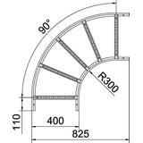 LB 90 1140 R3 FS Łuk 90°