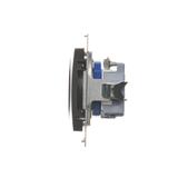 Simon 54 Gniazdo DATA z kluczem uprawniającym 16A z. śrub. antracyt