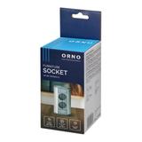 Gniazdo meblowe 2x2P+Z (Schuko), szaro-srebrne OR-GM-9005(GS)/G ORNO