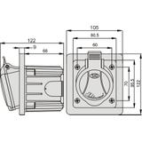 GSP 32/4 Gniazdo 32A/400V 3P+Z