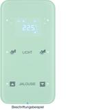 BERKER R.1 Sensor dotykowy podwójny z regulatorem temperatury konfigurowalny szkło biały 75642160 HAGER