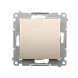 Simon 54 Przycisk pojedynczy zwierny bez piktogramu 10A szybkozłączka złoty mat