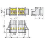 wtyk sprężynowy ras. 3,5mm 24-torowy jasnoszary