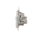 Simon 55 Gniazdo antenowe R-TV przelotowe 10dB 1x Wejście: 5÷862 MHz Aluminium mat TAP10.01/143 KONTAKT