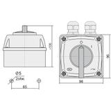 Łuk E16-13 Włącz-wyłącz  0-I IP-65