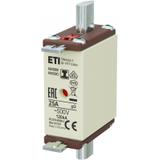 Wkładka topikowa NH zwłoczna KOMBI Zaczepy izolowane NH000/I gG 25A 500V 004191207 ETI