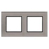 ARIA Ramka podwójna - kolor szare szkło