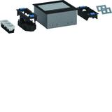 tehalit.VE-EE Zestaw puszka podło-mon IP30 1,5kN Q06 205x205 5mm PA/stal czarny UDKQ069005 HAGER