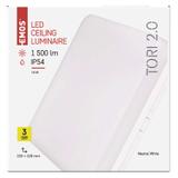 Oprawa LED kwadratowa Tori 15W IP54 neutralna biel ZM4323 EMOS