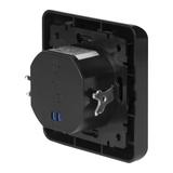 Czujnik ruchu 2 żyłowy 160st. IP20 300W do puszki czarny ORNO