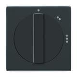 CARAT/FUTURE  Pokrywa z pokrętłem i nadrukiem antracyt