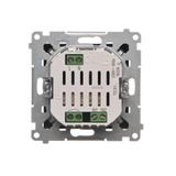 Simon 55 Elektroniczny łącznik hotelowy z podświetleniem LED Czarny mat