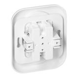 Gniazdo podwójne podtynkowe 2x2p 16A, 250V, FAN, biały