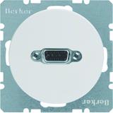 BERKER R.1/R.3 Gniazdo VGA zaciski śrubowe biały 3315412089 HAGER