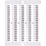 Oznacznik 351 do 400 (100 szt.) ES-NU0851351 003903084 ETI