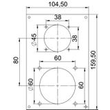 VHF-P13, Ramka montażowa