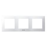 SZAFIR Ramka potrójna do łączników IP-44 - kolor biały