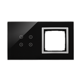 Simon 54 Touch Panel dotykowy S54 Touch 2 moduły 4 pola dotykowe + 1 otwór na osprzęt S54 księżycowa lawa DSTR240/74 KONTAKT