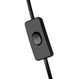 LUWES II, lampa podłogowa, E27, max. 18W, 182 cm, czarna