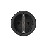 Gniazdo warsztatowe Schuko czarny 12 szt. OR-AE-13258(GS)/12 ORNO