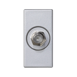 Simon Connect Płytka K45/2 gn. SAT (F) żeńskie 225x45mm + wkład aluminium K102C/8 KONTAKT