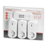 Zestaw bezprzew. gniazd sterowa.pilotem 3+1 SCHUKO RS-3(GS) ORNO