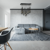 MILAGRO Lampa wisząca MONZA BLACK/GOLD 11xG9 8W