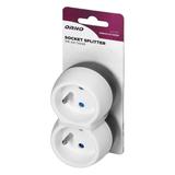 Rozgałęźnik 2x2P+Z biało-szary OR-AE-13238 ORNO