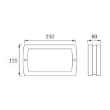 Oprawa hermetyczna SOLINA LED 8W GREY 560lm IP54