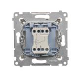 Simon 54 Łącznik schodowy z podświetleniem LED bez piktogramu 10A 250V szybkozłączka złoty mat DW6L.01/X/44 KONTAKT