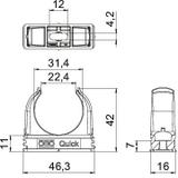 2955/M32, UCHWYT OBO QUICK M32